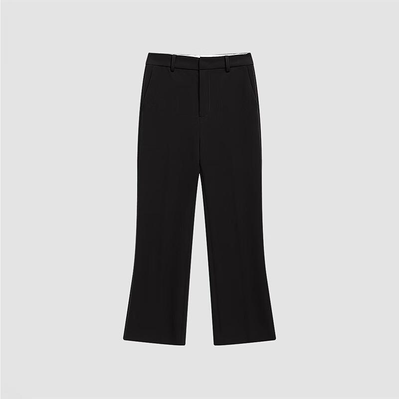 Broadcast Women's Slimming Black Ankle Flare Pants