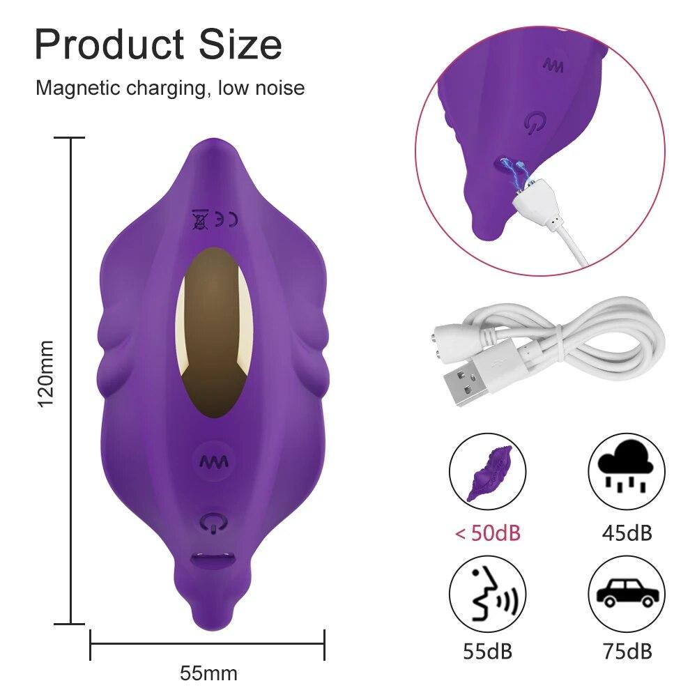 Clitoris Stimulator APP Bluetooth Vibrator Female Wireless Remote Control Massager Sex Toys for Women 's Panties Adult Goods