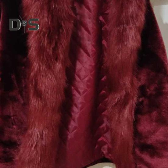 Winterjacke für Damen, dicker Kunstpelz, Wärmespeicherung, einfarbig, lange Ärmel, luxuriöser Stil, für Zuhause, Party, Büro, Club, Urlaub, Mantel