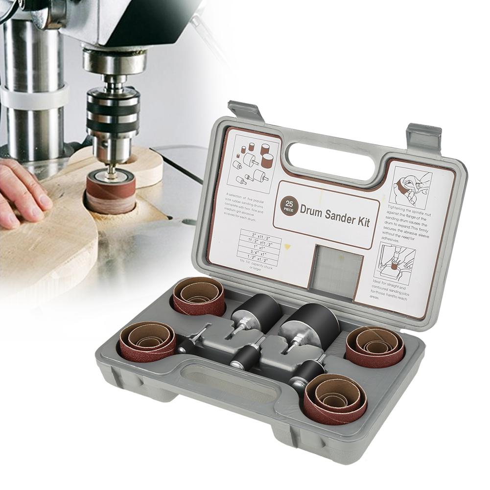 

25 шт., набор инструментов для шлифования шпинделя с футляром для сверлильного станка