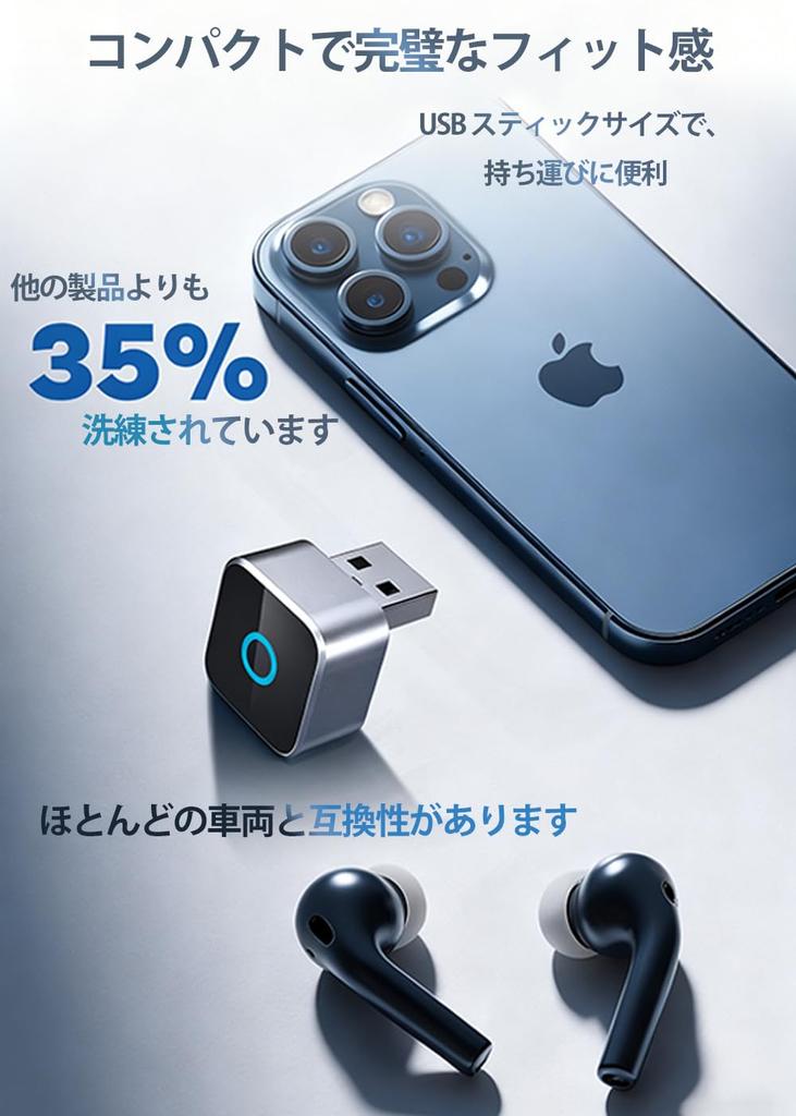 AUSATOYN Wireless CarPlay and Android Auto MINI for Compatible with Genuine Wired Auto Compatible Bluetooth Plug Automatic Compatible with Over of