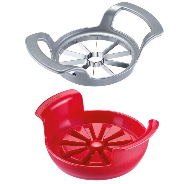 Coupe-pommes Et Poires - Westmark - Divisorex - Plateau En Aluminium - Acier Inoxydable - Rouge