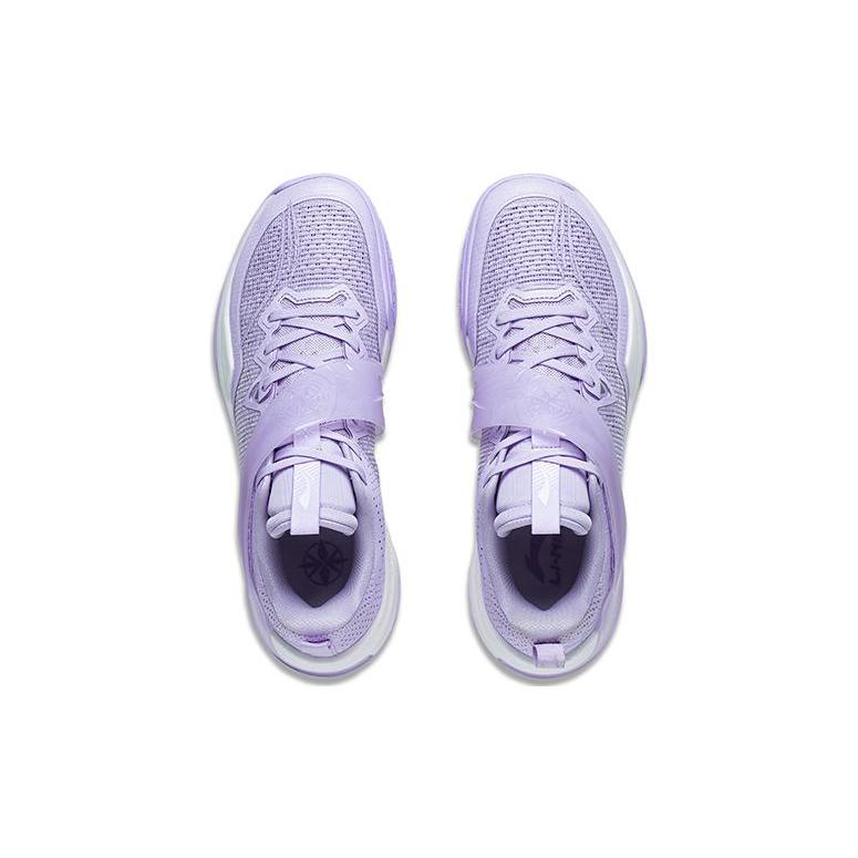 Li Ning Liren3 TEAM Abrasion Resistant Breathable Low Top Basketball Shoes Men's Light Elegance Purple ABAS095-2
