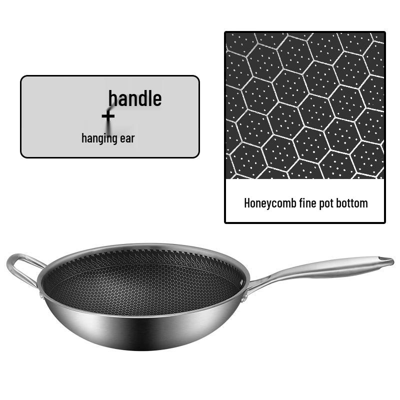 

ZISIZ 36 см Сотовая Антипригарная Каменная Вок