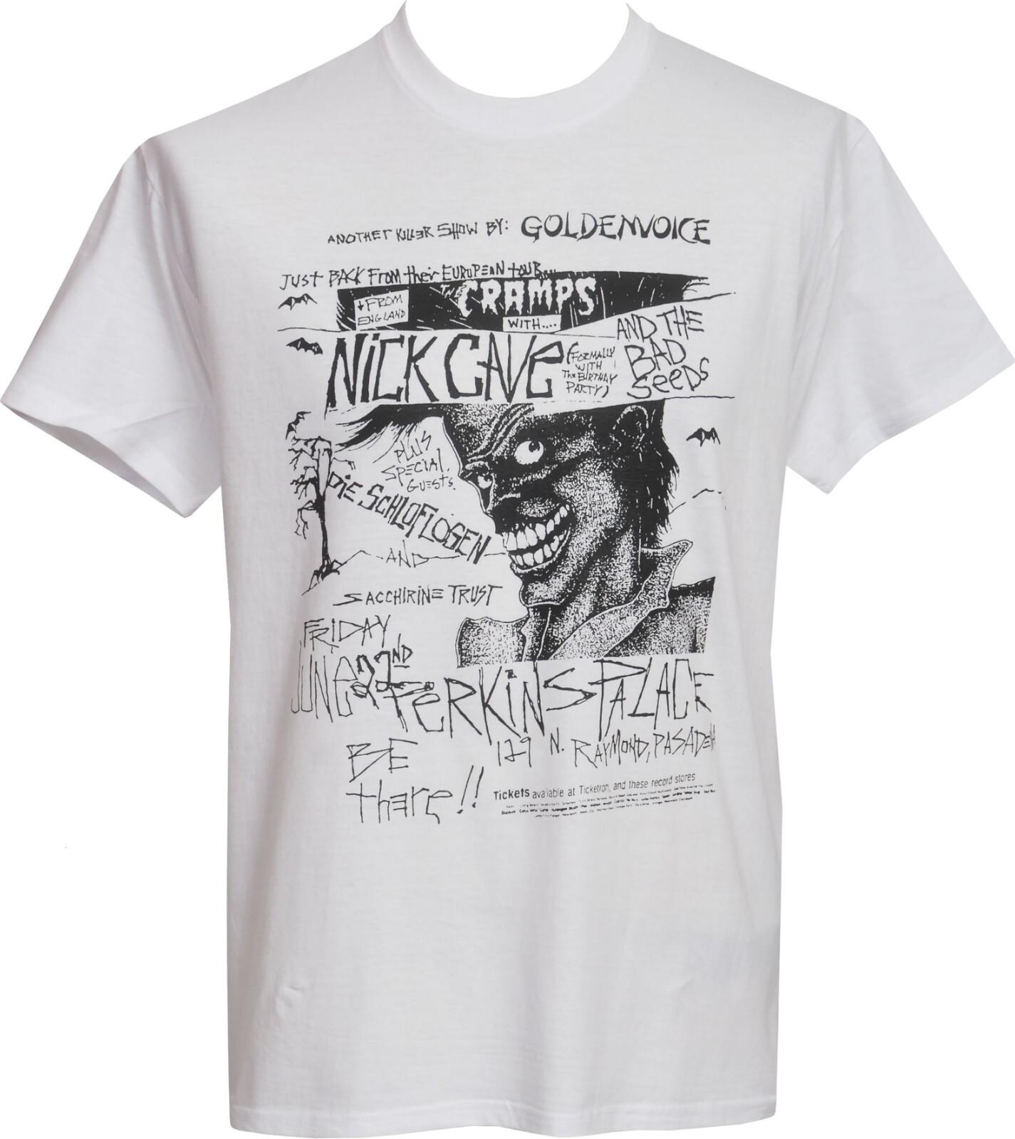 The Cramps Mens Psychobilly T-Shirt Vintage Gig Poster Bad Music Garage Punk Lux L