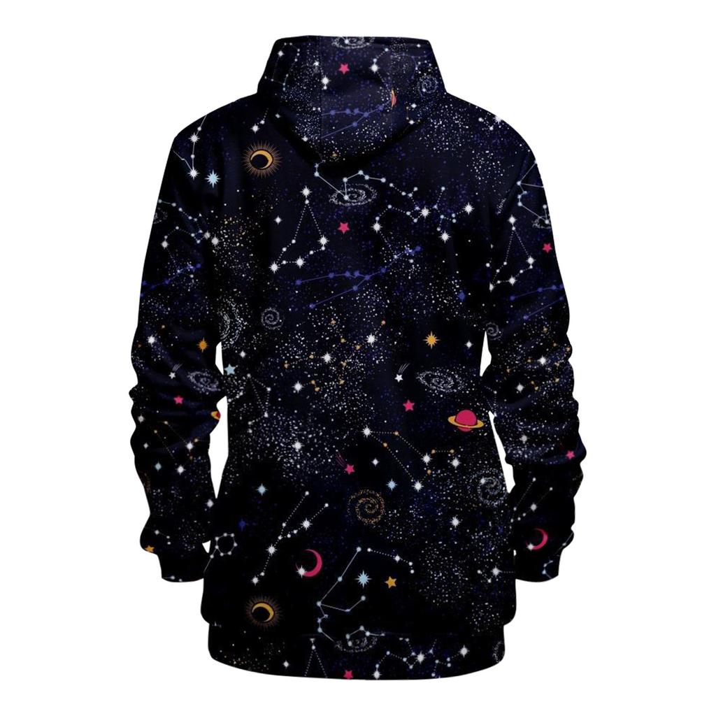 Motetrykk Løs Langermet hettegenser for menn og kvinner