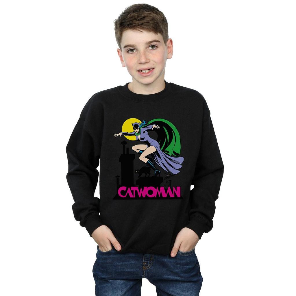 DC Comics Bluza chłopięca z logo Catwoman