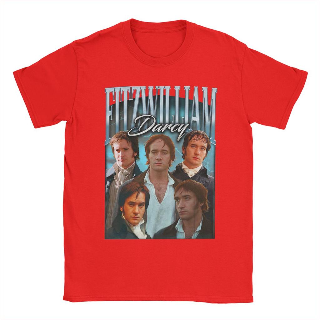 Vintage 90s Fitzwilliam Darcy Pride And Prejudice Men T Shirt Funny Tees O Neck T-Shirt Cotton Graphic Printed Clothes