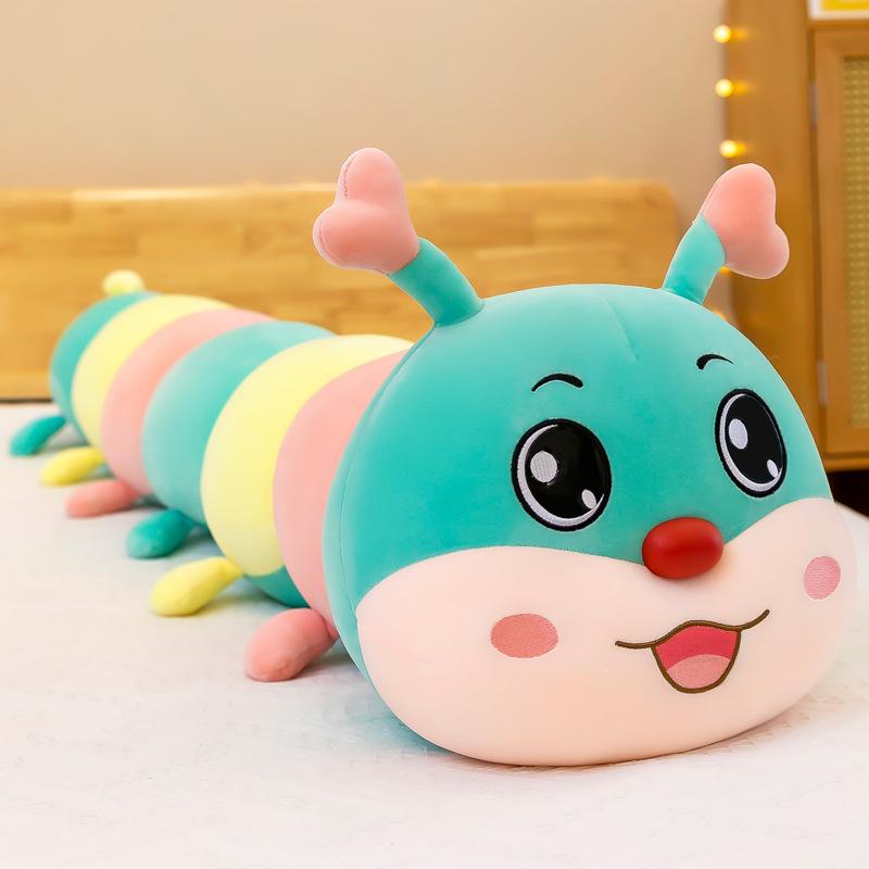 Creative Soft Caterpillar Plush Toys for Girls with Long Strips and Legs Pillows Birthday Gift for Women