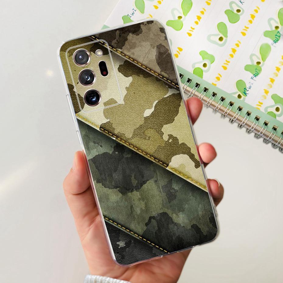 Case For Samsung Galaxy Note 20 Ultra 5G Note20 Cute Flower Cat Painted Soft Silicone TPU Cover For Samsung Note 20 20Ultra