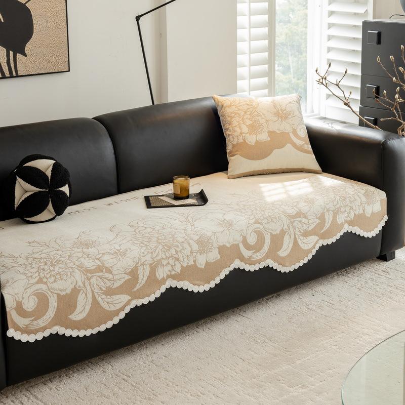Special-Shaped Sofa Cushion, Universal Sofa Cover Cloth Towel For All Seasons, Full Cover Seat Cushion, Non-Slip And Simple Sofa Cover Integrated
