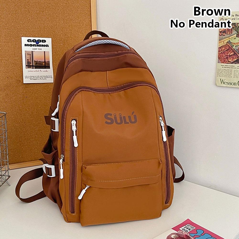

1Pcs New Lightweight Simple Backpack Nylon Cute Teenagers Shoulder Bag Large Capacity Students School Bag for Girls