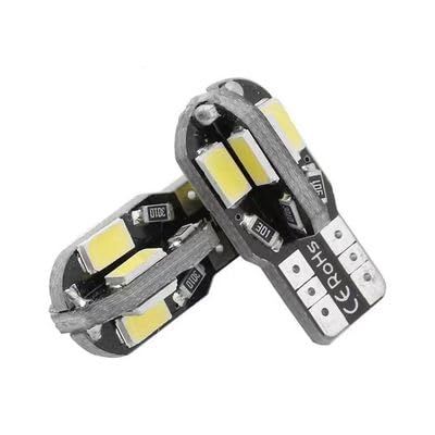 (Amazon Exclusive) LED (White) 6000K Light Bulb T10 Car Motorcycle 8 Row 5630-8SMD (2 Pieces, 6000K (White)