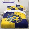 Maccabi Tel Aviv F.C Pattern Bedding,Quilt Set Quilt Cover Pillowcase Home Birthday Gift(1 * duvet cover + 2 * pillowcase, without core)