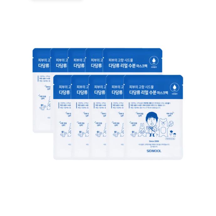 

SIDMOOL Полисахаридная Реально Увлажняющая Успокаивающая Маска-Пакет 22 г (3 Варианта) #22g x 10 sheets