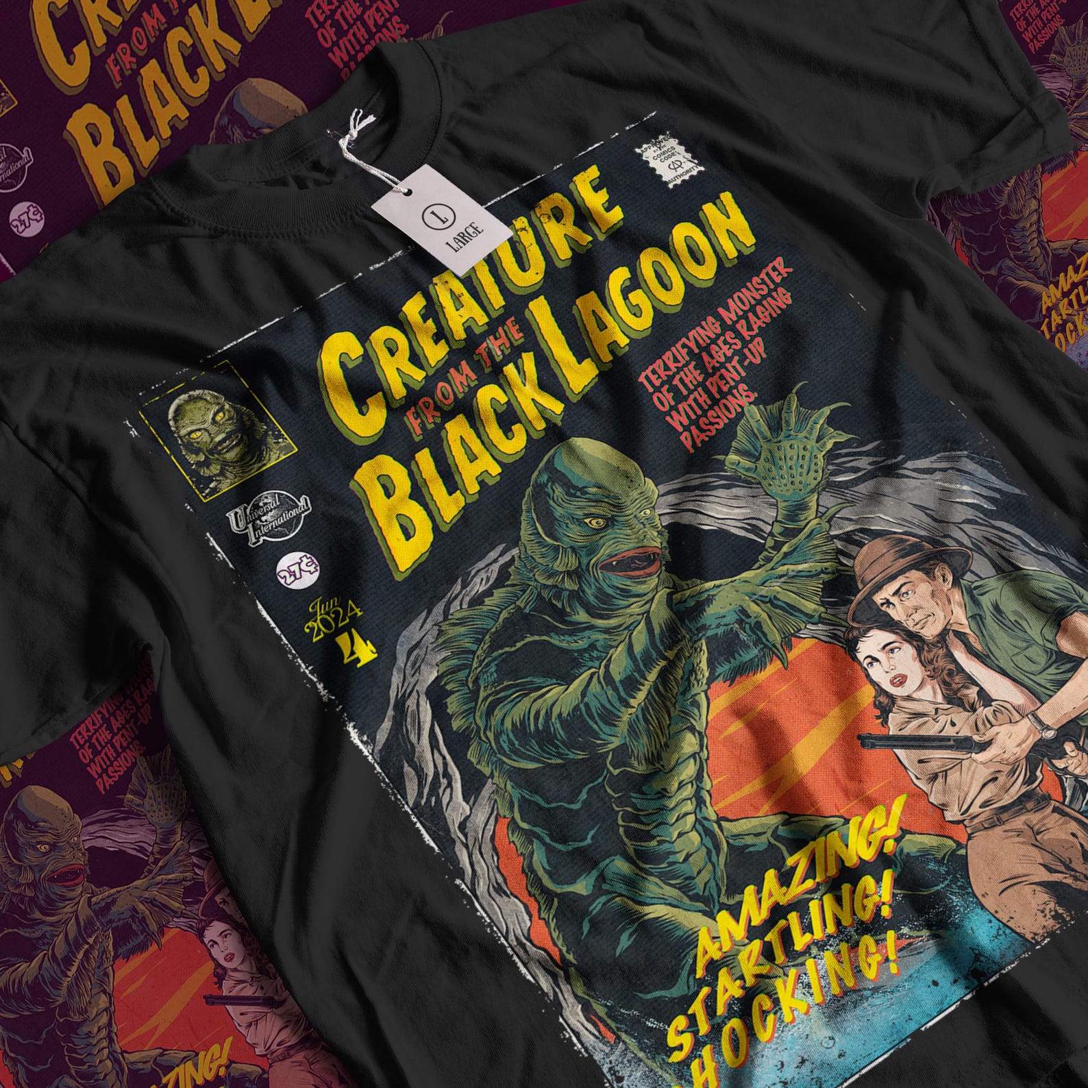 Creature From The Black Lagoon T-Shirt: Vintage Horror Movie Graphic Tee M