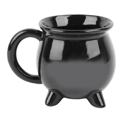Witches Cauldron Mug 300 ml forseglet Witchy Black Cauldron Mug for Halloween-dekor borddekorasjon