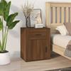 Day and Night - Day and Night Nightstand Oak Brown Plywood 50x36x60 Cm