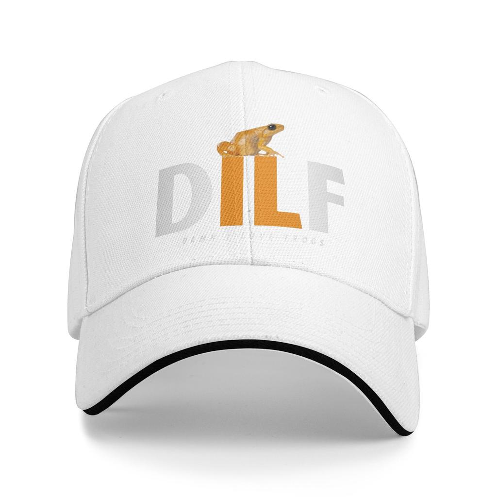DILF Damn I Love Frogs Baseball Cap Female Male Custom DIY Trucker Hat Summer Y2k Cute Outdoor Sport Sunscreen Baseball Caps