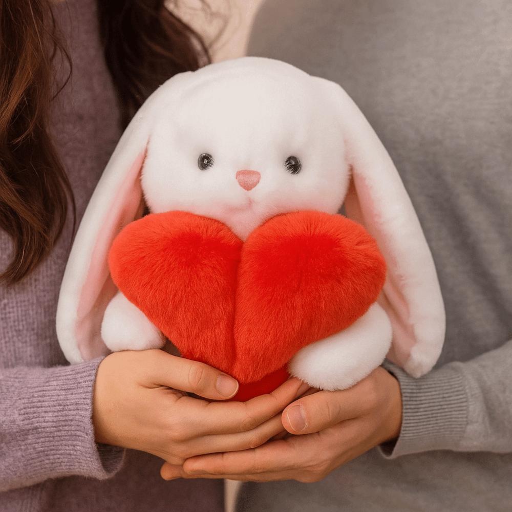 Interactive Heart Beart Stuffed Animal Doll Fluffy West Highland Dog Doll  Decoration Gifts