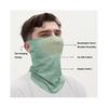 Men's Summer Ice Silk Cool Feeling Cycling Face Mask Outdoor Sports Hiking Fishing Sun Protection Camouflage Half Face Mask