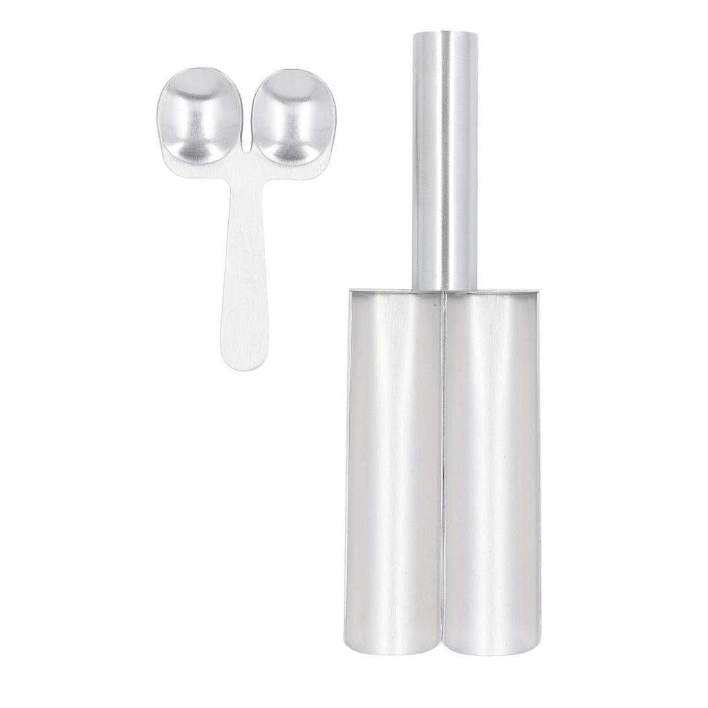 Meatball Maker with Cutting Spoon Stainless Steel Meat Baller Spoon for Kitchen Bar Restaurant 2 Pipe