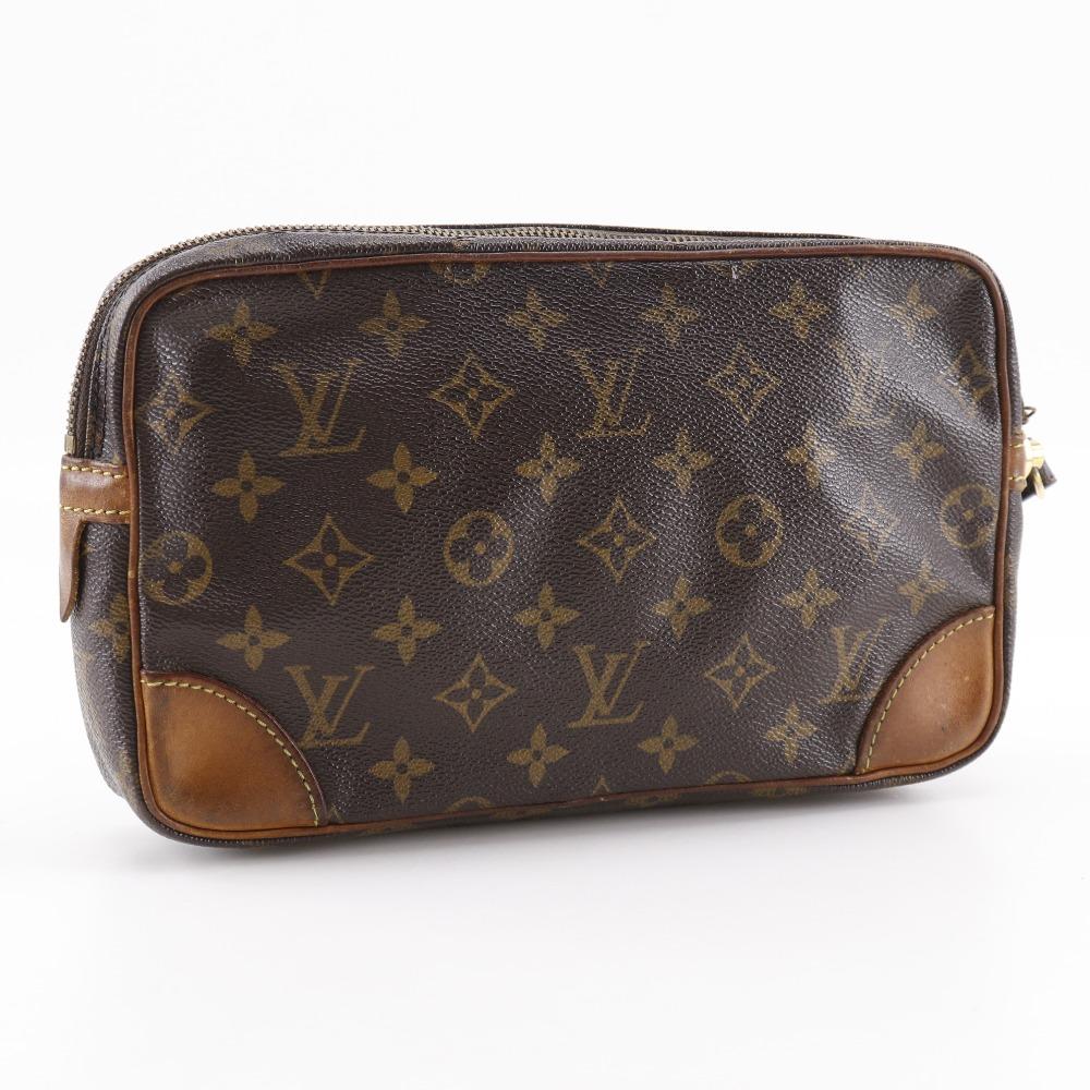 LOUIS VUITTON Marly Dragonne Business Bag M51825 vintage Brown Monogram canvas unisex Used