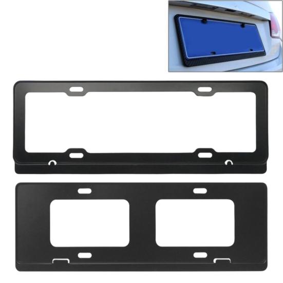 Aluminum Alloy License Plate Frame with Screws Universal Easy To Install Car Front Rear License Plate Holder