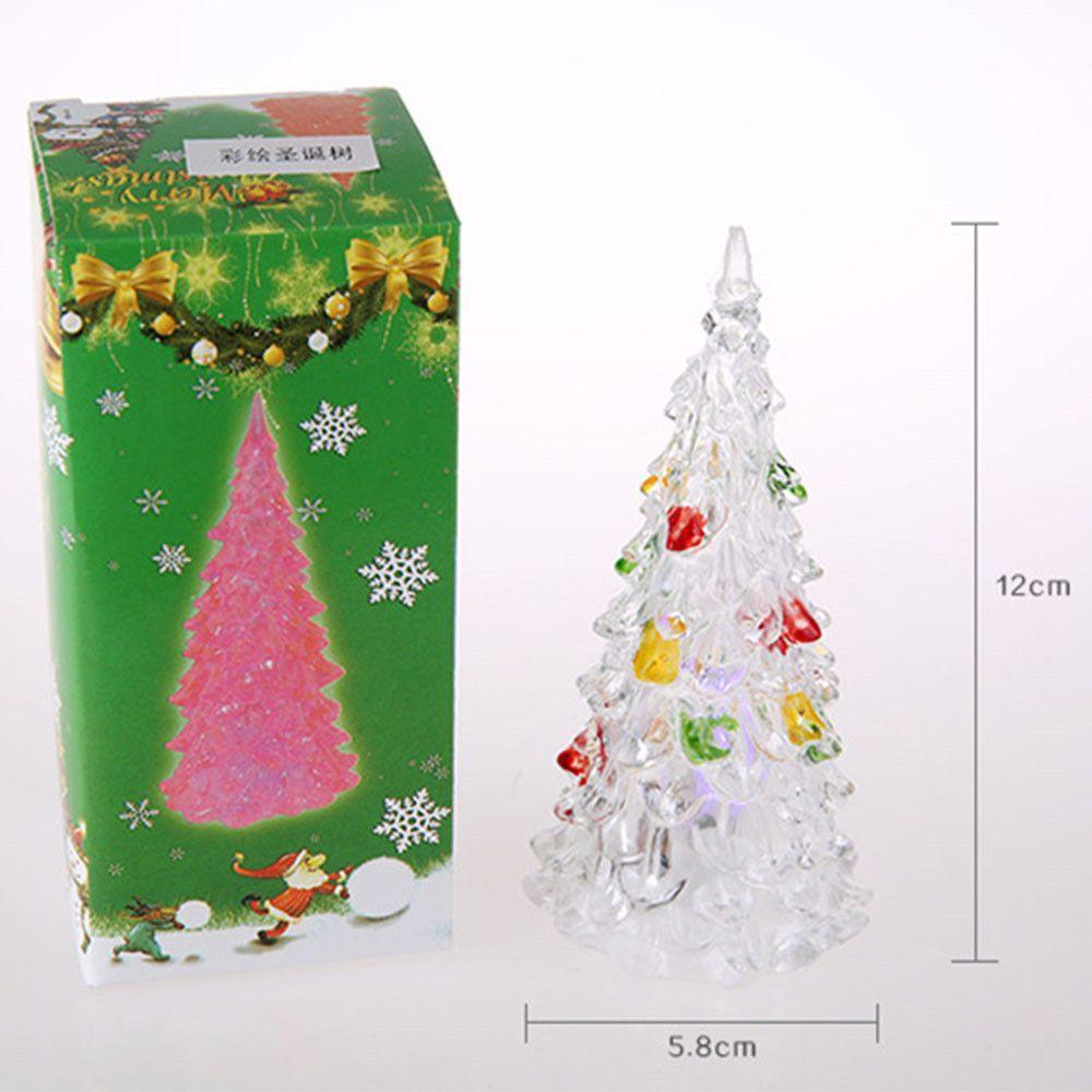 Heimtisch Party Dekor Anhänger Frohe LED Farbwechselndes Mini Weihnachtsbaum LED Elektronisches Spielzeug