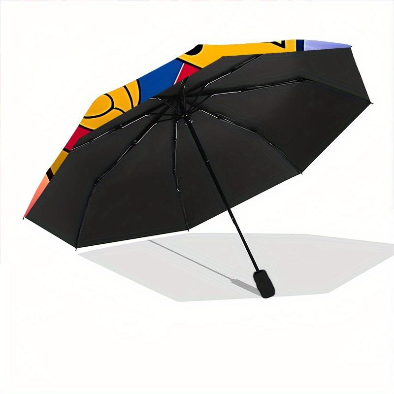 Barcelona Automatic Folding Umbrella, 8 Ribs for All-Season Use, Portable for Travel & Outdoor Activities A0819088