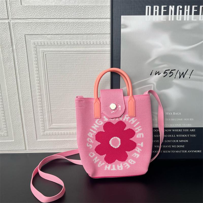 Mobile Phone Bag Crossbody Women'S High-End  Versatile Cute Cartoon Knitted Handbag Coin Handbag