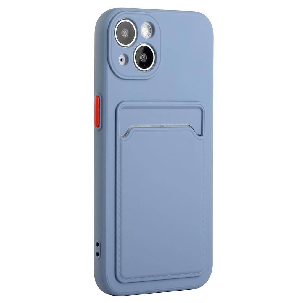 For iPhone 14 TPU Case Flexible Phone Cover with Back Card Slot