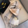 111 Australian wool pure scarf men and women winter high sense new British style couple scarf birthday gift