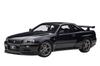 AUTOart 1/18 Scale Nissan Skyline GT-R (R34) V-Spec II Black Pearl Finished Model 77407