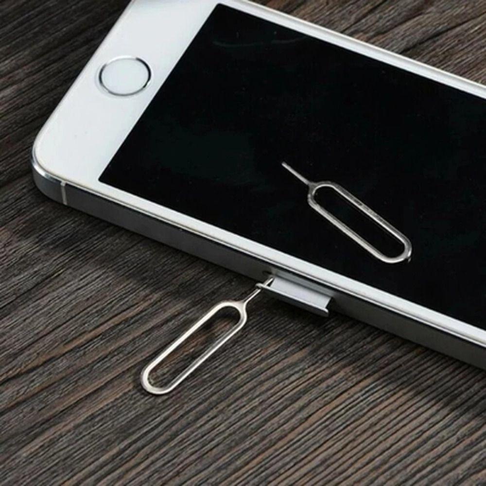 100Pcs Portable SIM Card Tray Ejector Pin Anti-Lost Ejecting Removal Needle  Phone Key Tool