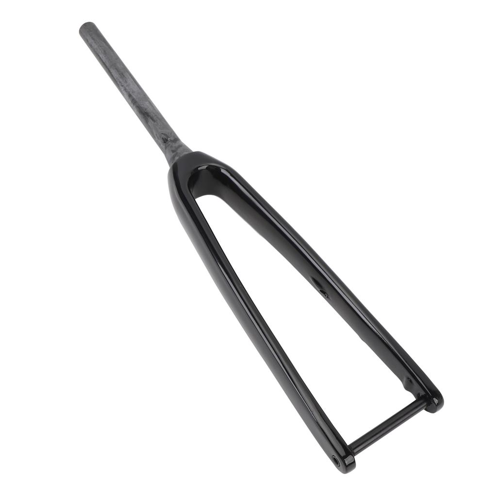 Cycling Front Fork 3K T800 Carbon 100x12mm Thru Axle 1-1/8 Inch Diameter 45mm Offset Flat Disc Brake Front Fork