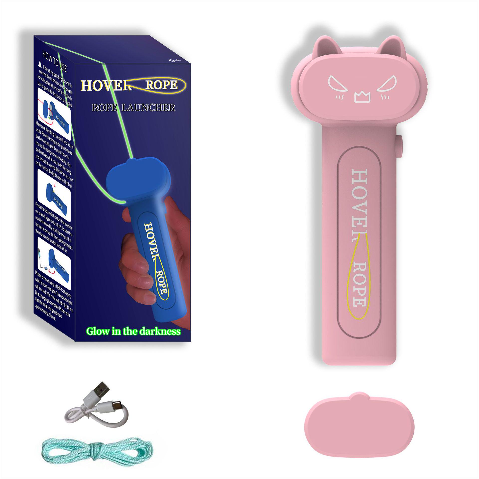Night Glow ZipString Electric Rope Launcher Decompression Toy