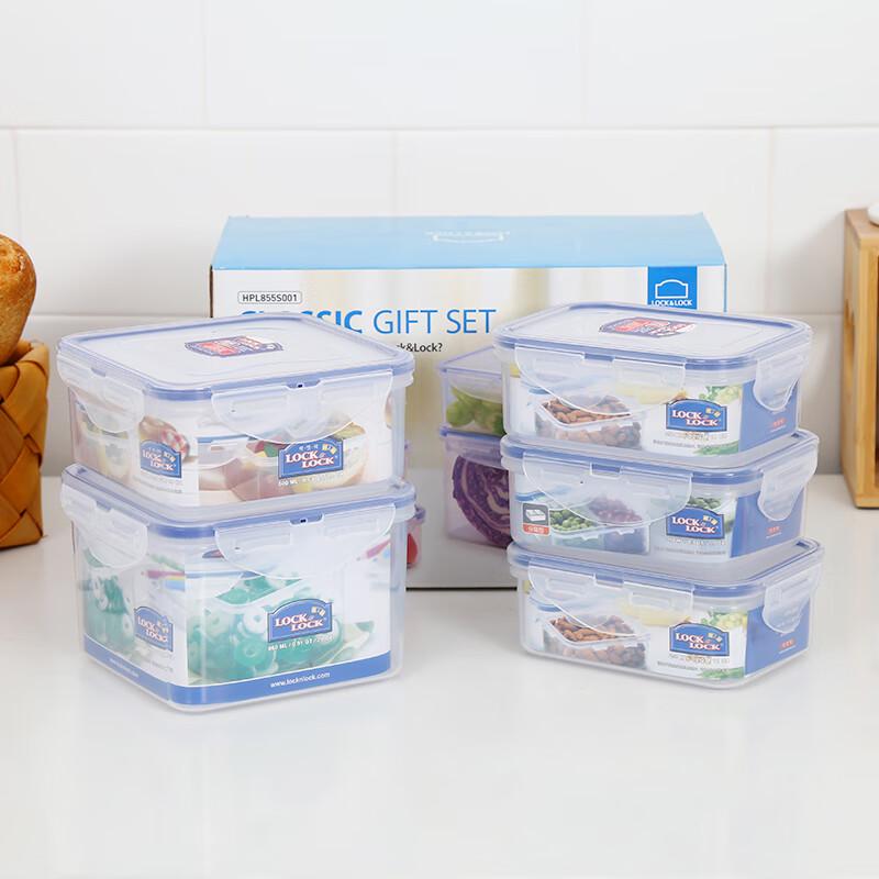 LocknLock 5-Piece Plastic Food Storage Container Set