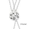 3/4 Pcs/Set Best Friends Pendant Necklace for Women Avocado Lover Broken Heart Clavicle Chain BFF Best Friends Jewelry Gifts