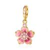 Ensemble de Pendentifs Charms Perles DIY pour Bracelet Argenté Série Fleur Cœur Caméléon Cube Cadeau Bijoux