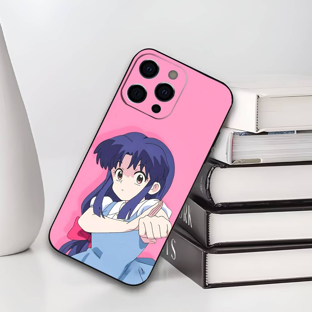 R-Ranma1 2 Phone Case For iPhone 17,16,15,14,13,12,11 Plus,Pro Max,XS,Soft Black Cover