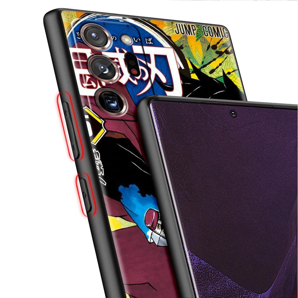 Soft Case For Samsung Galaxy Note 20 Ultra 10 Plus Lite A50 A70 A20 A40 A20e 9 8 A60 A10e Funda Phone Cover Demon Slayer Shell