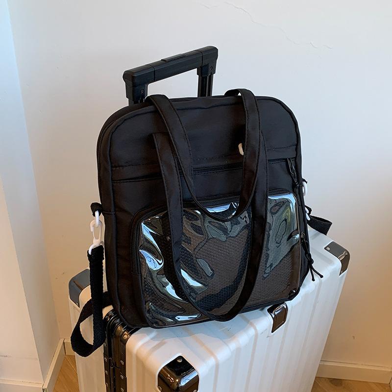 Japanese versatile high-value shoulder messenger bag women's 2025 autumn new ins college style large-capacity tote bag