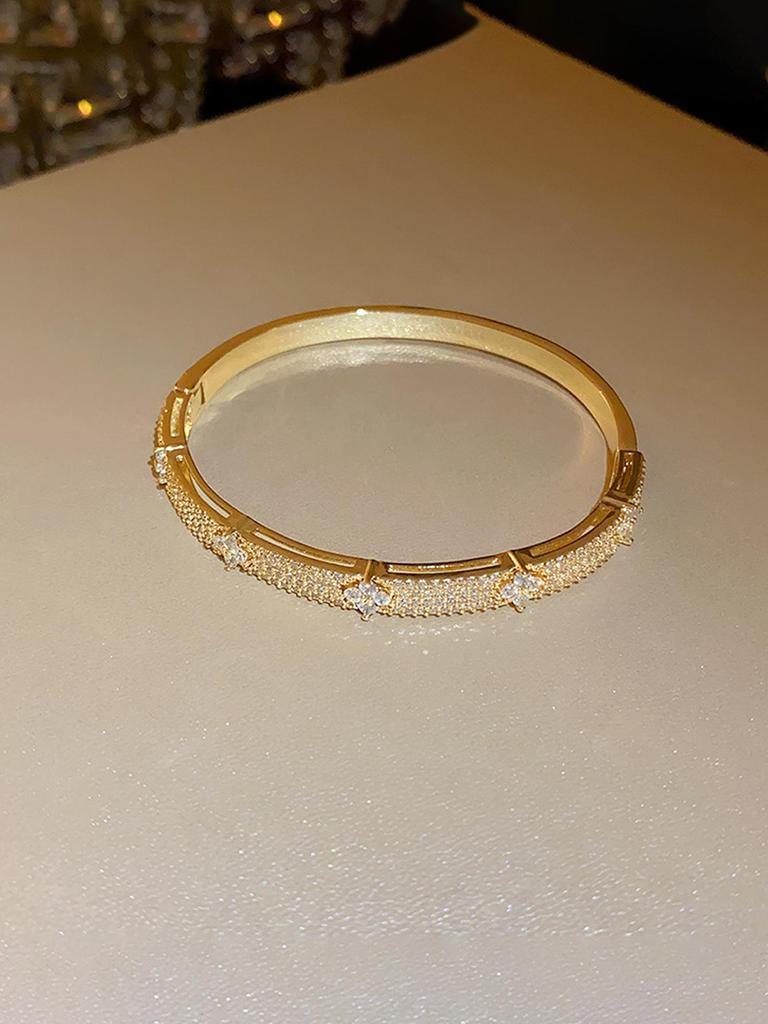 Luxurious Zircon Flower Diamond Bracelet – Elegant, Trendy, Versatile Accessory