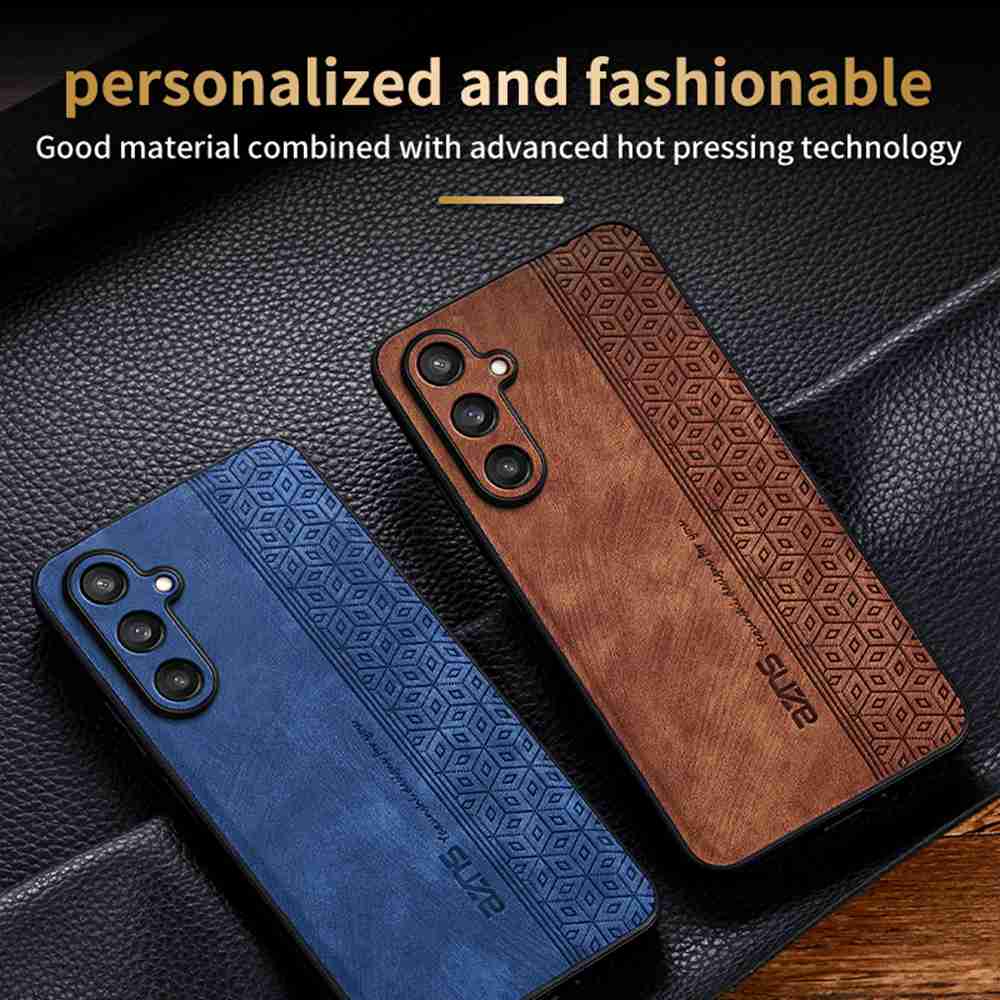 Leather Case for Samsung Galaxy C55 M55 Case Ultrathin Cube Pattern Full Protect Cover for Samsung A05S A15 A25 A35 A55 5G Case