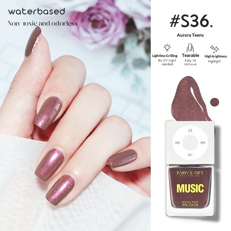 Water-based Nail Polish, No Baking Required, Long-lasting, Quick-drying, Peelable, Odorless, Brightens Hands and Feet.
