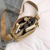 Textured multi-layer bag women's 2025 new large-capacity casual shoulder bag versatile messenger bag travel cloth bag