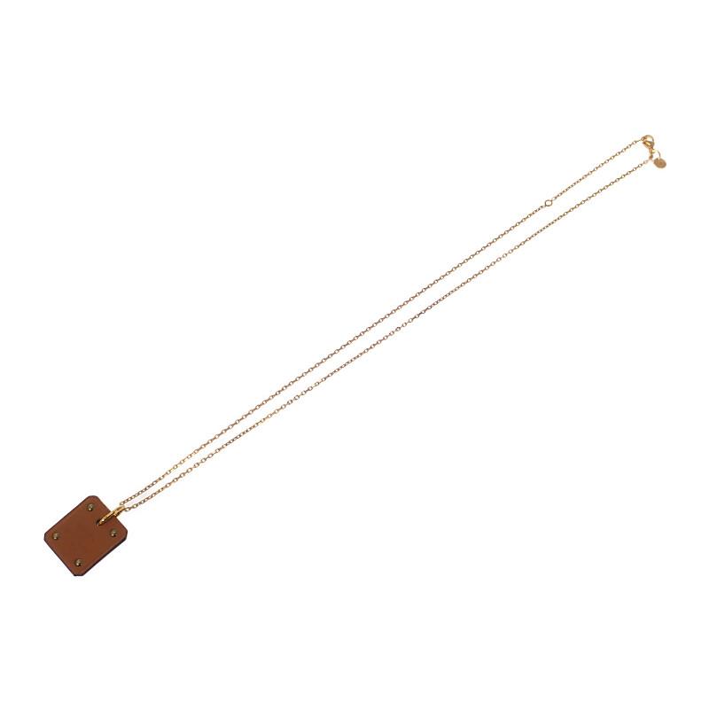 HERMES  H081865CD18  Necklace beige/Etope Gold Plated Women