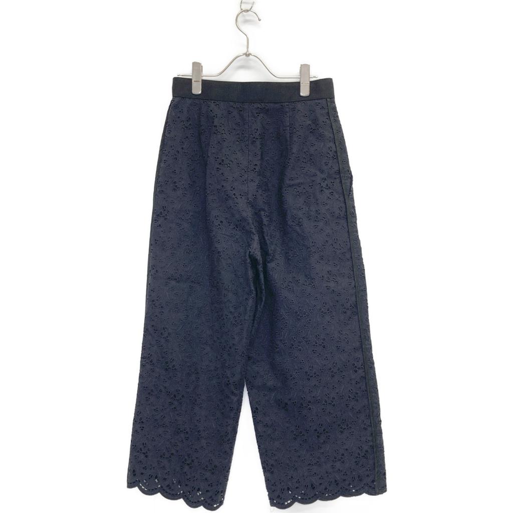 DPAREILL B1142AFP077 Black Lace Cotton Embroidered Pants Bottoms 36 blackUsed