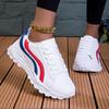 TUINANLE Sneakers Women Punk Board Shoes Breathable Flat White Shoes